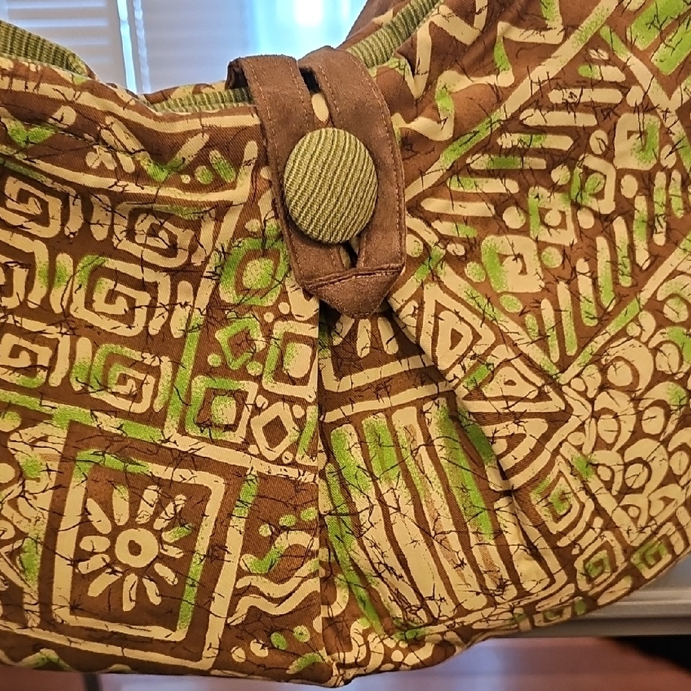 Boho Chic Patterned Shoulder Bag - image 5
